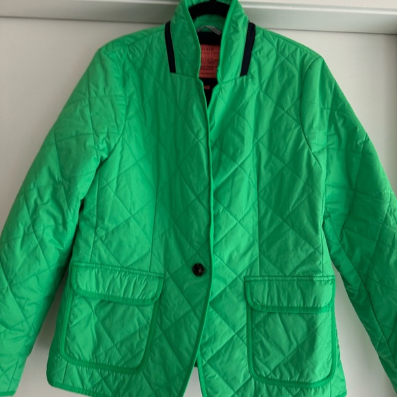 J.Crew Quilted Signature Puffer Blazer in Green - Picture 2 of 6